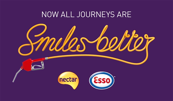 Now all fill-ups are smiles better With Nectar & Esso