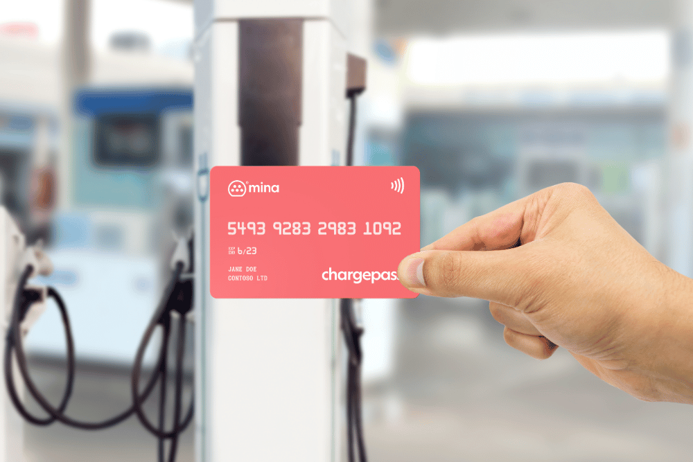 MINA CHARGEPASS,<br />
EV CHARGE CARD