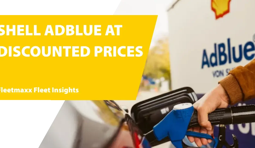 Driver filling a vehicle with Shell AdBlue at discounted prices through Fleetmaxx Solutions.
