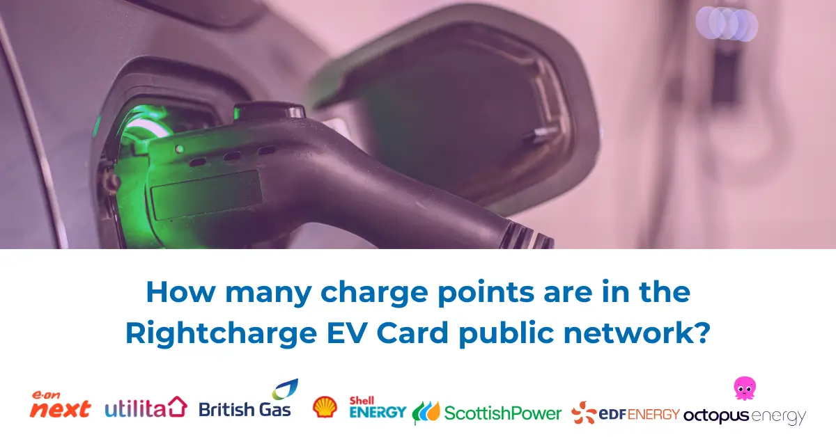 How many charge points are in the Rightcharge public network?
