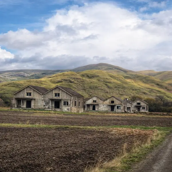 abandoned village in the mountains by Scott Speirs