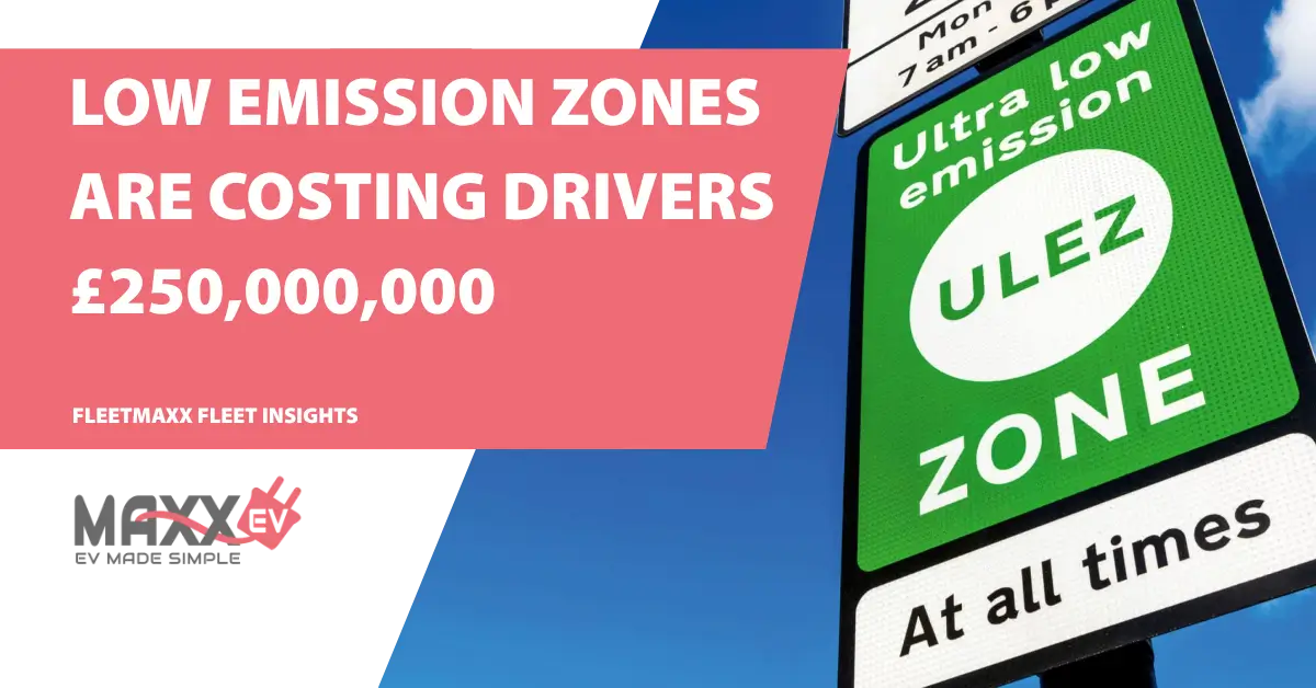 Low-emission zones generate £250m from UK drivers