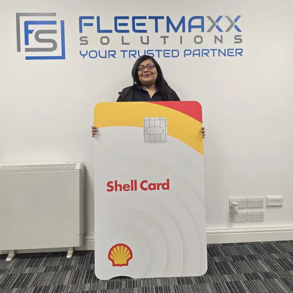 suzy holding shell card