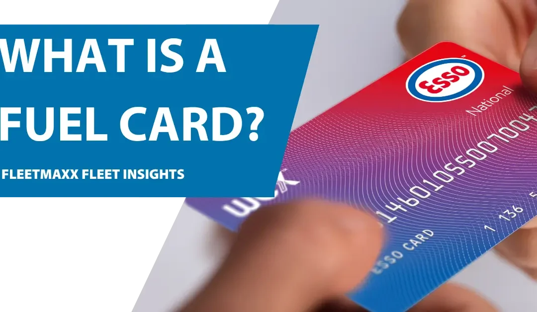 What Is A Fuel Card? Business driver holding an Esso fuel card while paying for diesel or petrol at a UK fuel station.