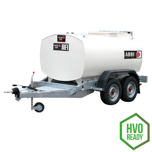 Western Global ABBI fuel bowser trailer-mounted fuel tankS, HVO-ready for the safe transport and storage of diesel, HVO and other fuels on construction, agricultural and industrial sites.