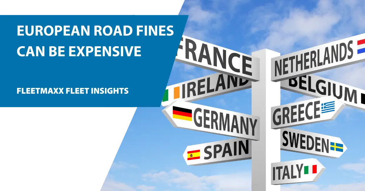 Road fines abroad when driving in europe