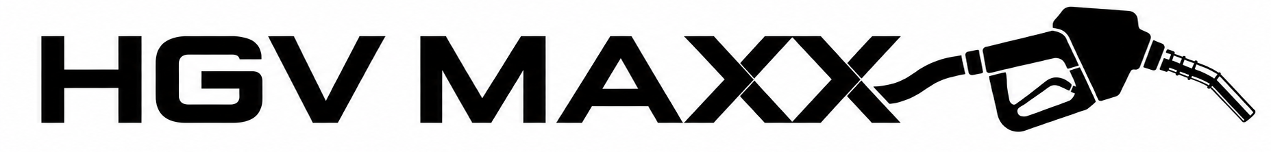 HGV Maxx logo and fuel pump promoting diesel fuel card savings for UK haulage businesses.
