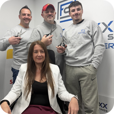 Claire Martin’s charity haircut fundraiser supporting Little Lady Locks and children experiencing hair loss.